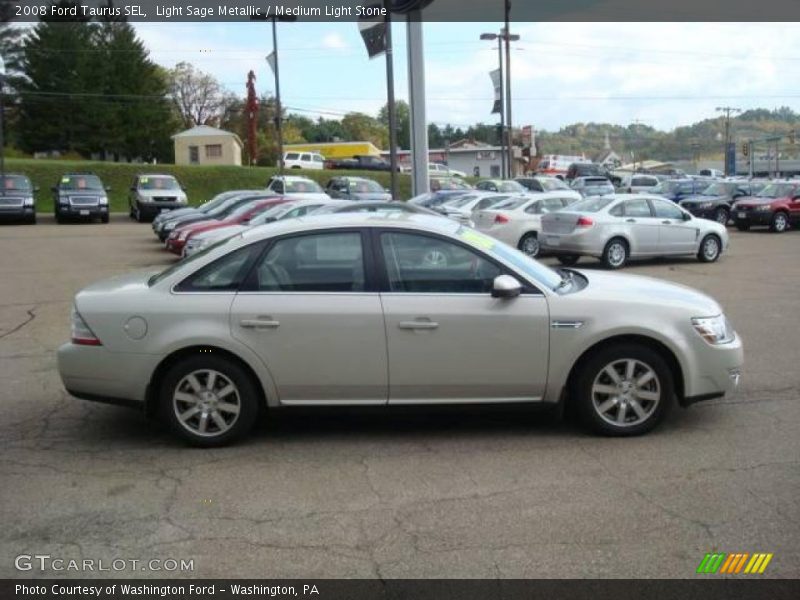 Light Sage Metallic / Medium Light Stone 2008 Ford Taurus SEL