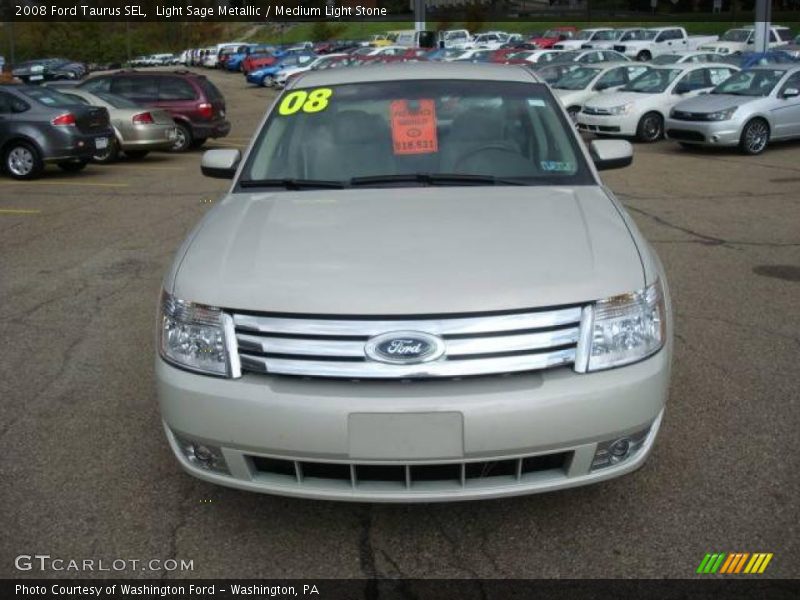 Light Sage Metallic / Medium Light Stone 2008 Ford Taurus SEL
