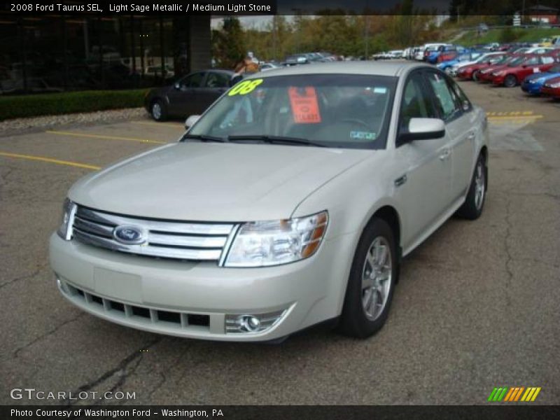 Light Sage Metallic / Medium Light Stone 2008 Ford Taurus SEL