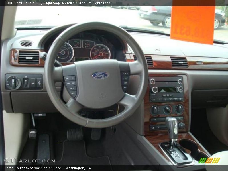 Light Sage Metallic / Medium Light Stone 2008 Ford Taurus SEL