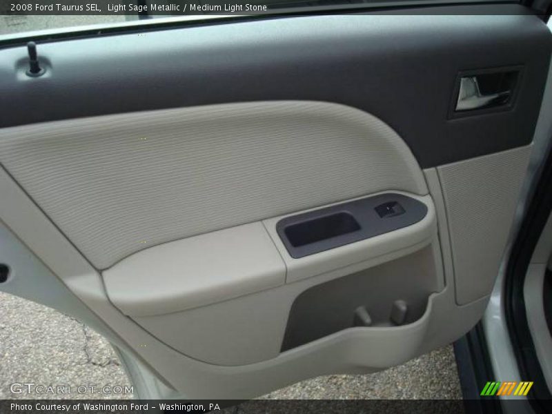 Light Sage Metallic / Medium Light Stone 2008 Ford Taurus SEL