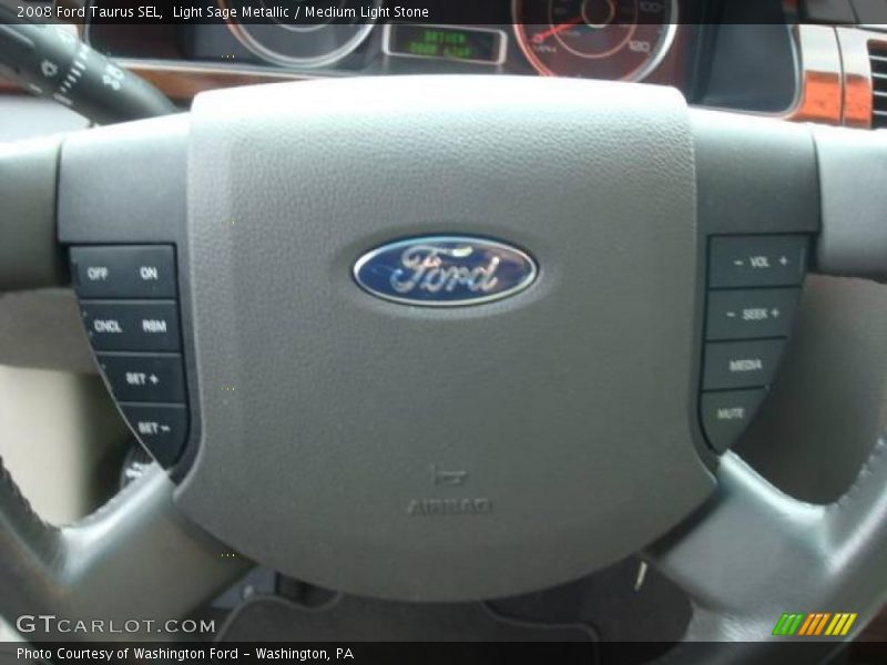 Light Sage Metallic / Medium Light Stone 2008 Ford Taurus SEL