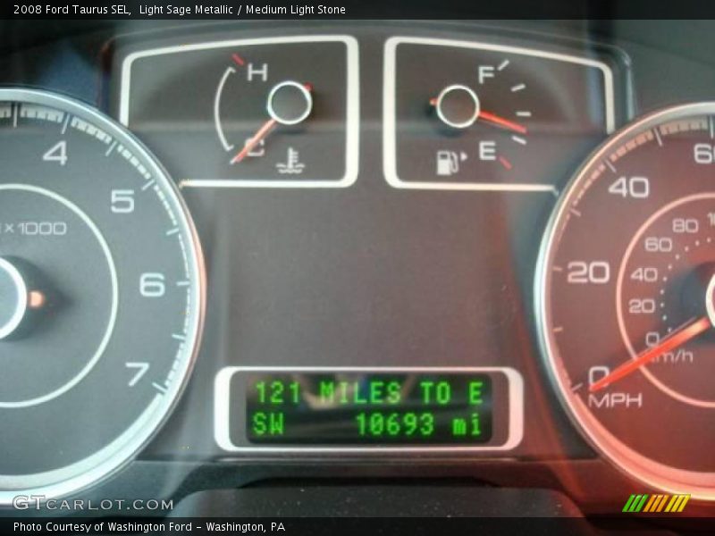 Light Sage Metallic / Medium Light Stone 2008 Ford Taurus SEL