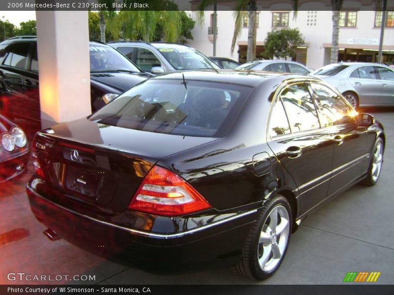 Black / Black 2006 Mercedes-Benz C 230 Sport