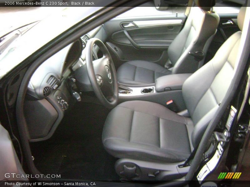 Black / Black 2006 Mercedes-Benz C 230 Sport