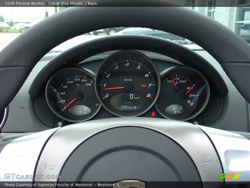 Cobalt Blue Metallic / Black 2008 Porsche Boxster