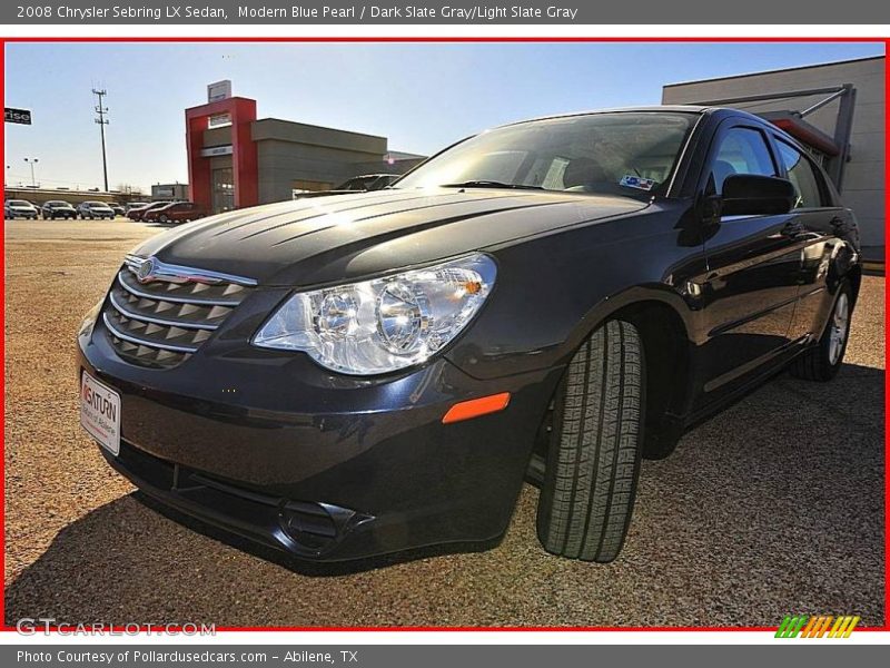 Modern Blue Pearl / Dark Slate Gray/Light Slate Gray 2008 Chrysler Sebring LX Sedan