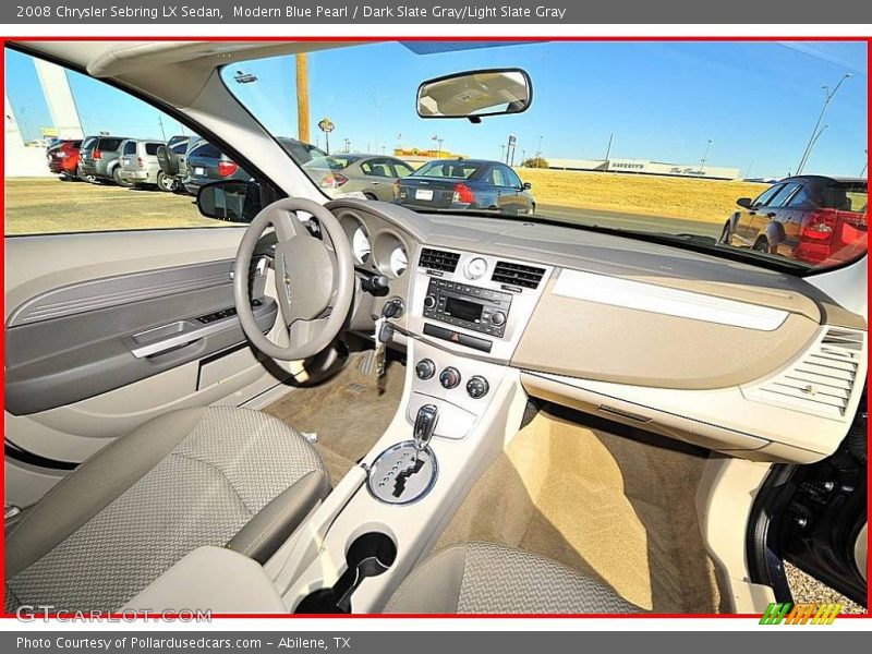 Modern Blue Pearl / Dark Slate Gray/Light Slate Gray 2008 Chrysler Sebring LX Sedan