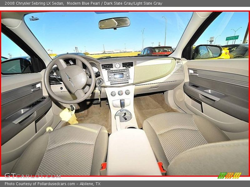 Modern Blue Pearl / Dark Slate Gray/Light Slate Gray 2008 Chrysler Sebring LX Sedan