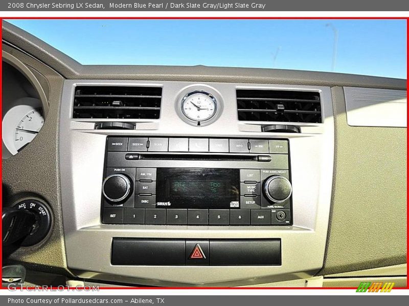 Modern Blue Pearl / Dark Slate Gray/Light Slate Gray 2008 Chrysler Sebring LX Sedan