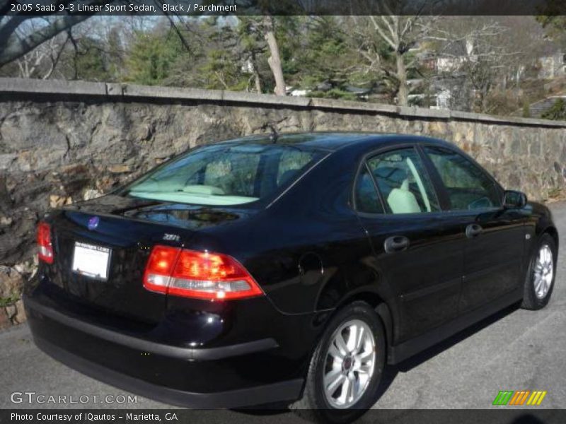 Black / Parchment 2005 Saab 9-3 Linear Sport Sedan