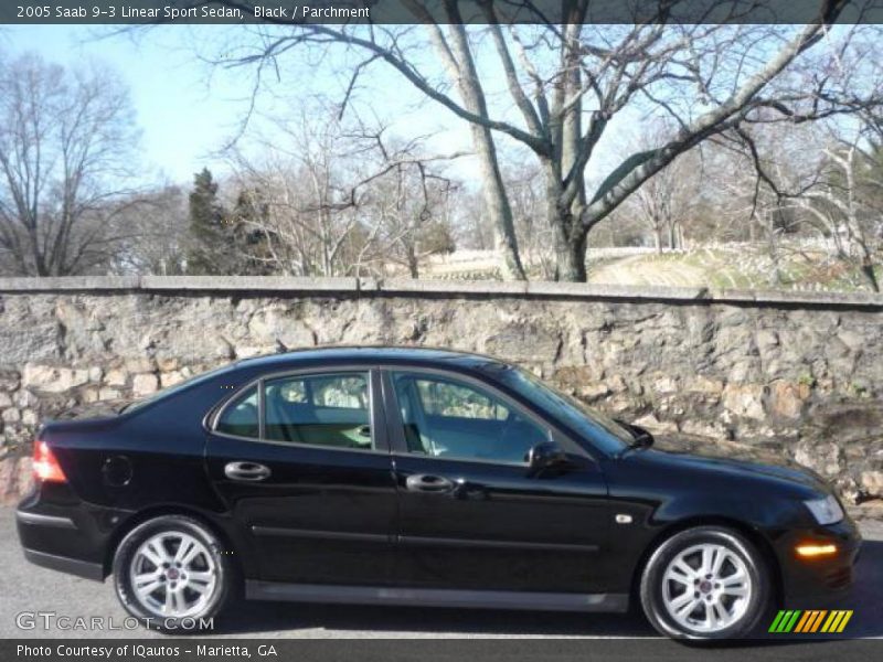 Black / Parchment 2005 Saab 9-3 Linear Sport Sedan