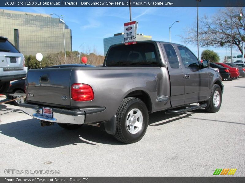 Dark Shadow Grey Metallic / Medium Graphite Grey 2003 Ford F150 XLT SuperCab Flareside