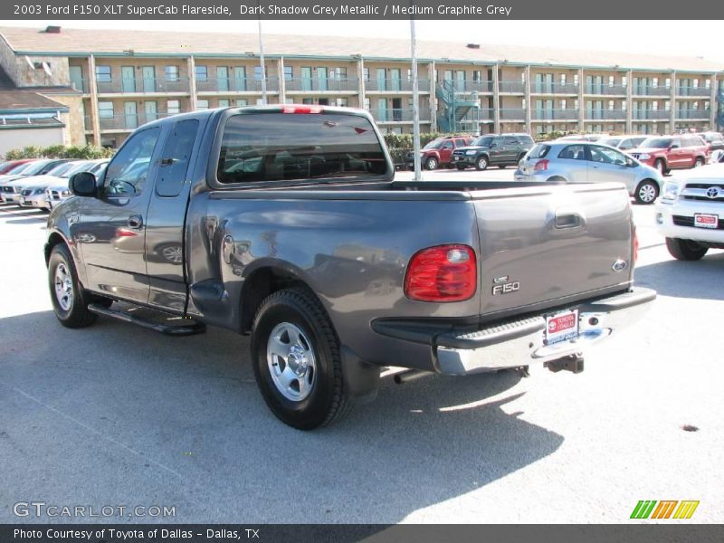 Dark Shadow Grey Metallic / Medium Graphite Grey 2003 Ford F150 XLT SuperCab Flareside