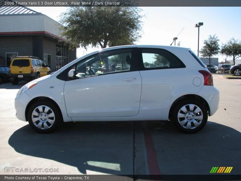 Polar White / Dark Charcoal 2008 Toyota Yaris S 3 Door Liftback