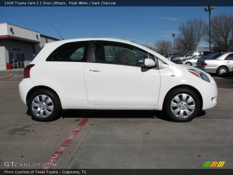 Polar White / Dark Charcoal 2008 Toyota Yaris S 3 Door Liftback