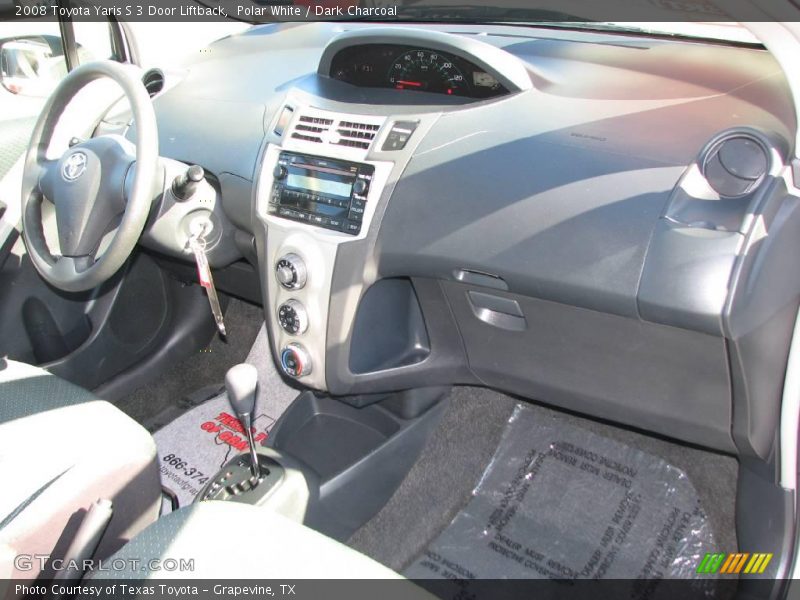 Polar White / Dark Charcoal 2008 Toyota Yaris S 3 Door Liftback