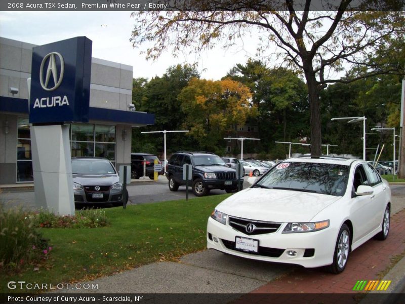 Premium White Pearl / Ebony 2008 Acura TSX Sedan