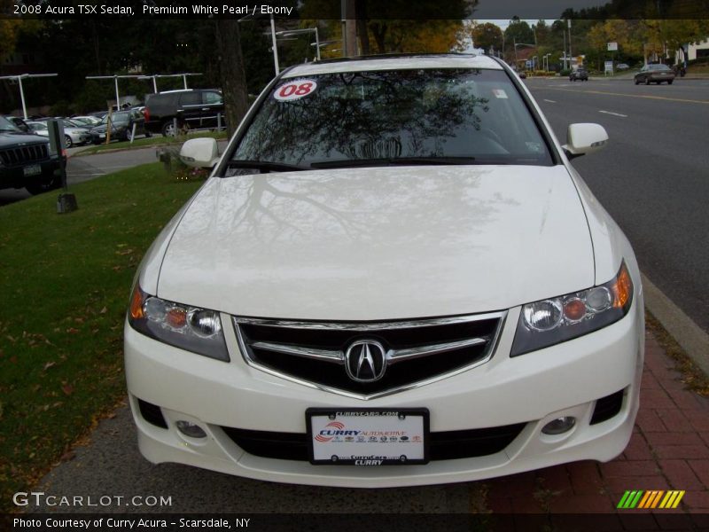 Premium White Pearl / Ebony 2008 Acura TSX Sedan