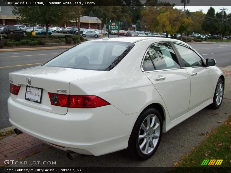 Premium White Pearl / Ebony 2008 Acura TSX Sedan