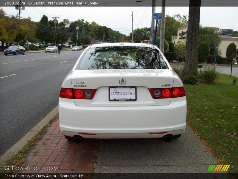 Premium White Pearl / Ebony 2008 Acura TSX Sedan