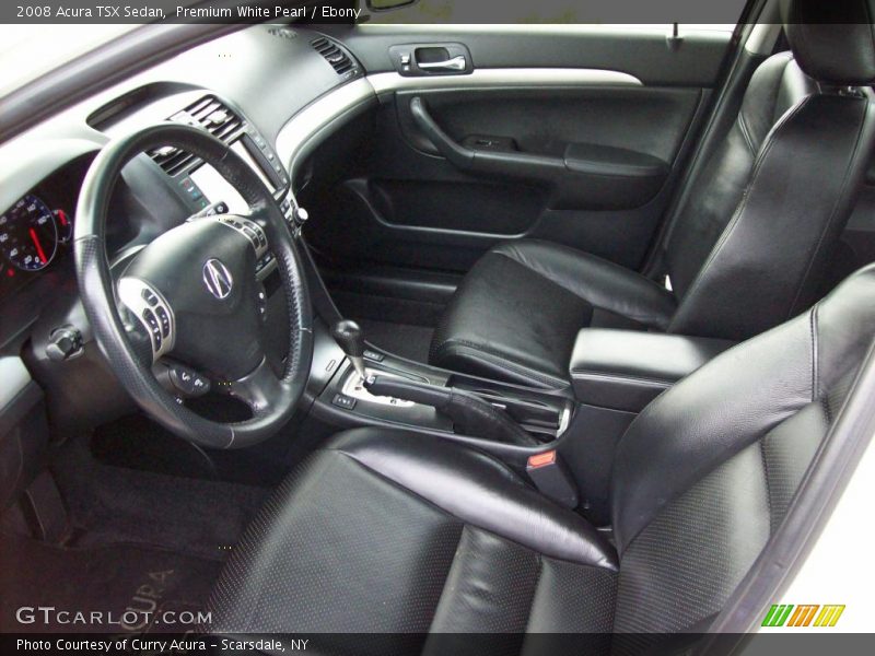 Premium White Pearl / Ebony 2008 Acura TSX Sedan