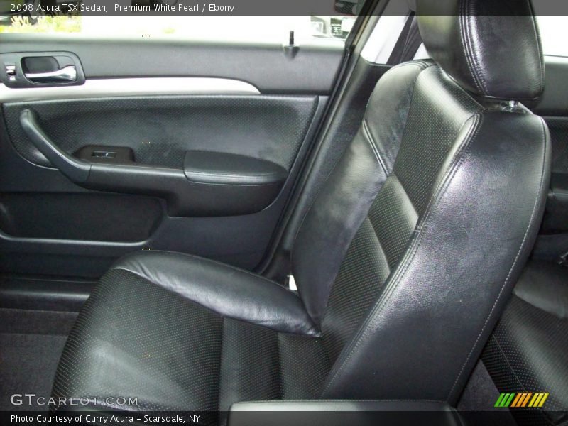 Premium White Pearl / Ebony 2008 Acura TSX Sedan