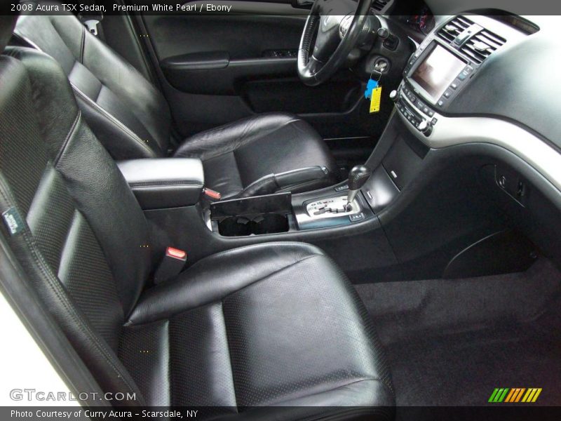 Premium White Pearl / Ebony 2008 Acura TSX Sedan