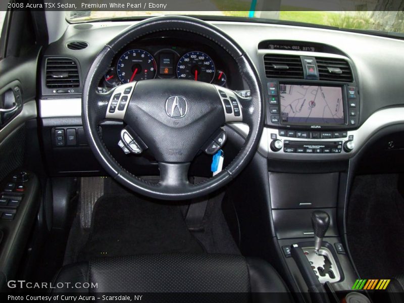 Premium White Pearl / Ebony 2008 Acura TSX Sedan
