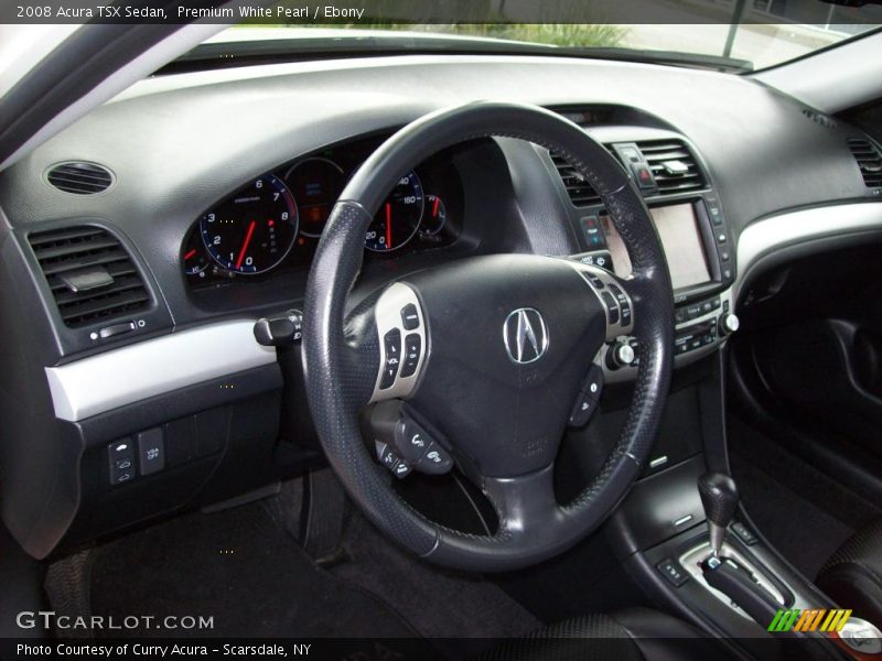 Premium White Pearl / Ebony 2008 Acura TSX Sedan