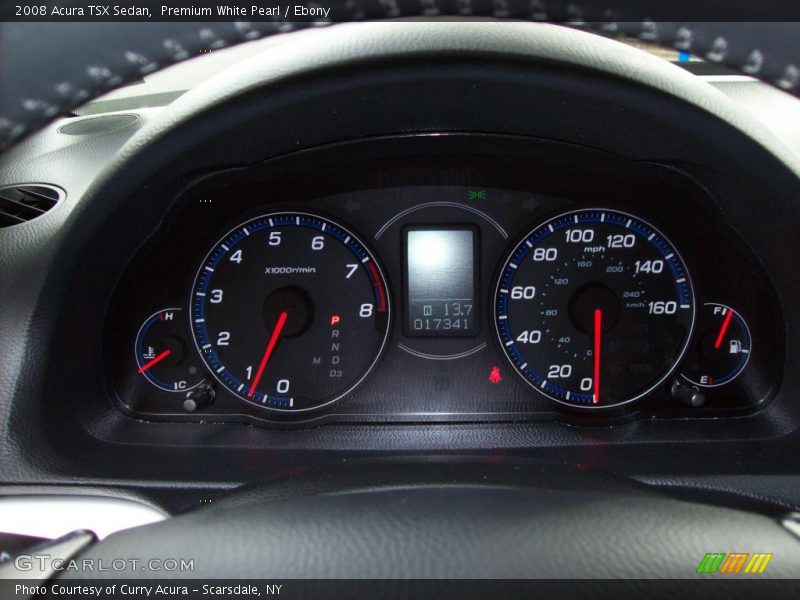 Premium White Pearl / Ebony 2008 Acura TSX Sedan