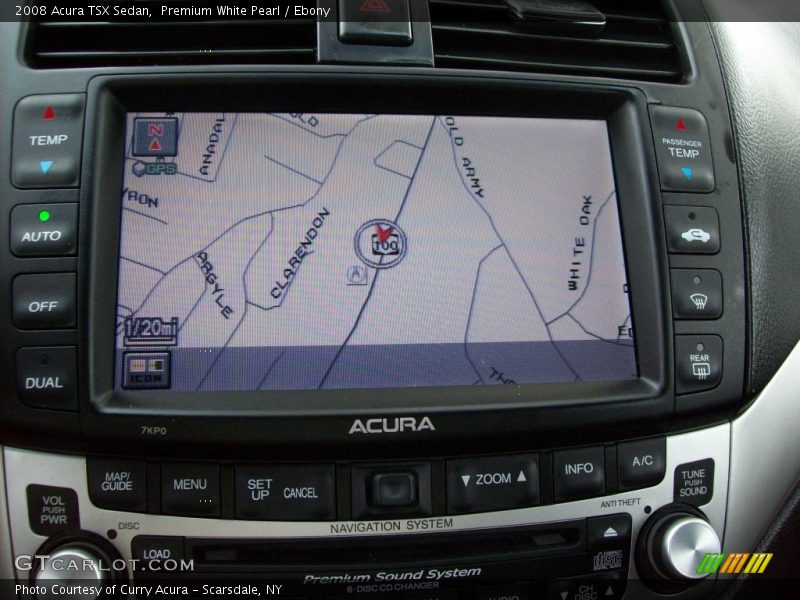 Premium White Pearl / Ebony 2008 Acura TSX Sedan