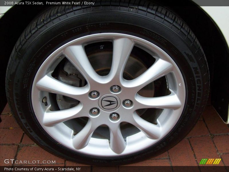Premium White Pearl / Ebony 2008 Acura TSX Sedan
