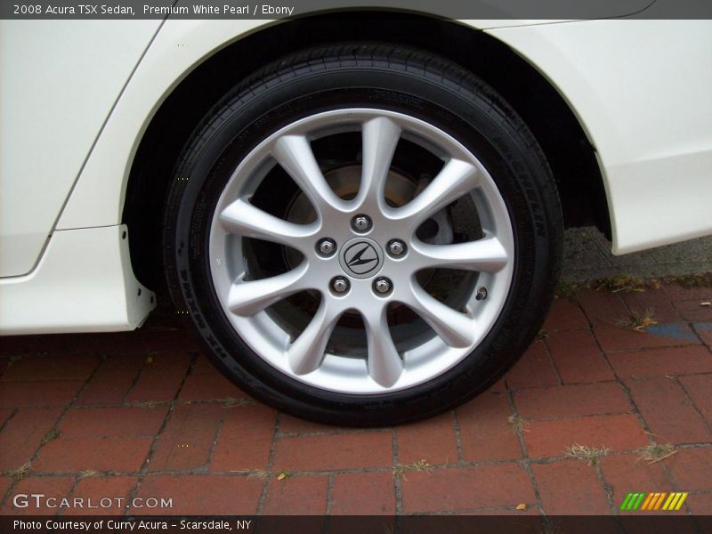 Premium White Pearl / Ebony 2008 Acura TSX Sedan