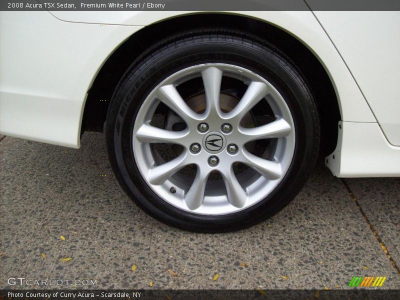 Premium White Pearl / Ebony 2008 Acura TSX Sedan