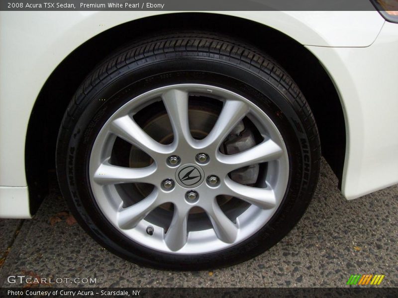 Premium White Pearl / Ebony 2008 Acura TSX Sedan