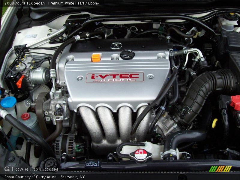Premium White Pearl / Ebony 2008 Acura TSX Sedan