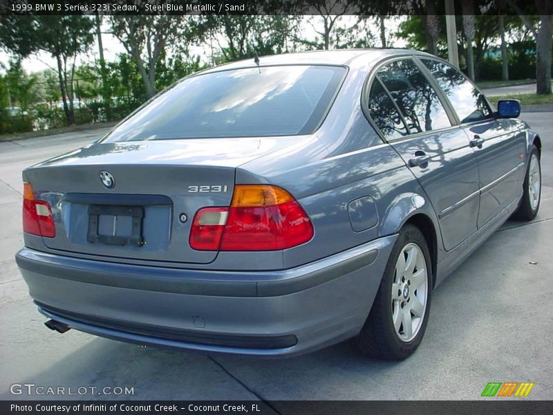 Steel Blue Metallic / Sand 1999 BMW 3 Series 323i Sedan