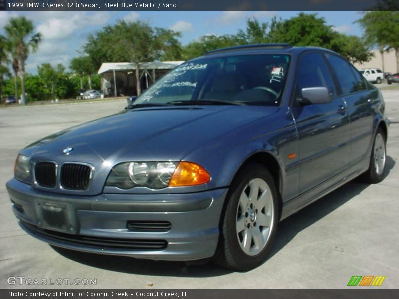 Steel Blue Metallic / Sand 1999 BMW 3 Series 323i Sedan
