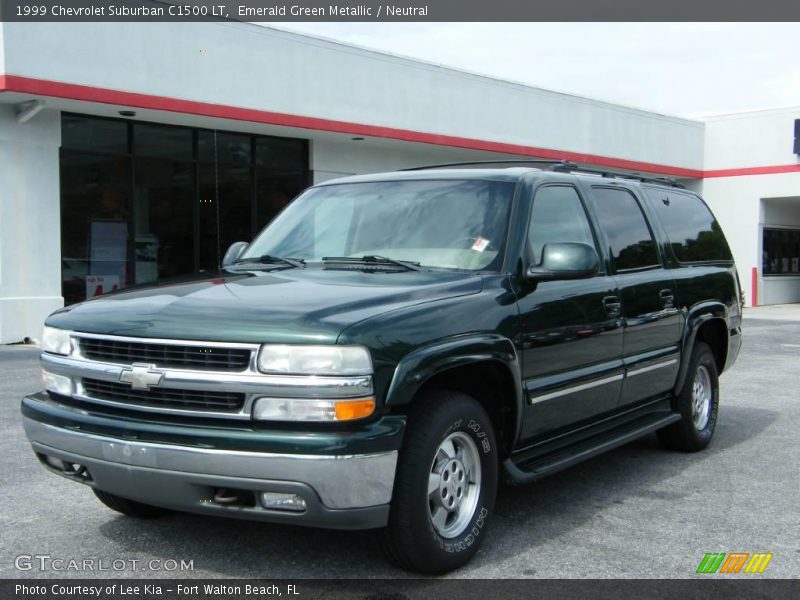 Emerald Green Metallic / Neutral 1999 Chevrolet Suburban C1500 LT