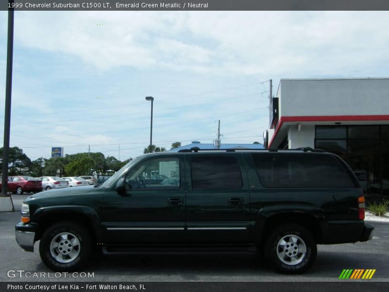 Emerald Green Metallic / Neutral 1999 Chevrolet Suburban C1500 LT
