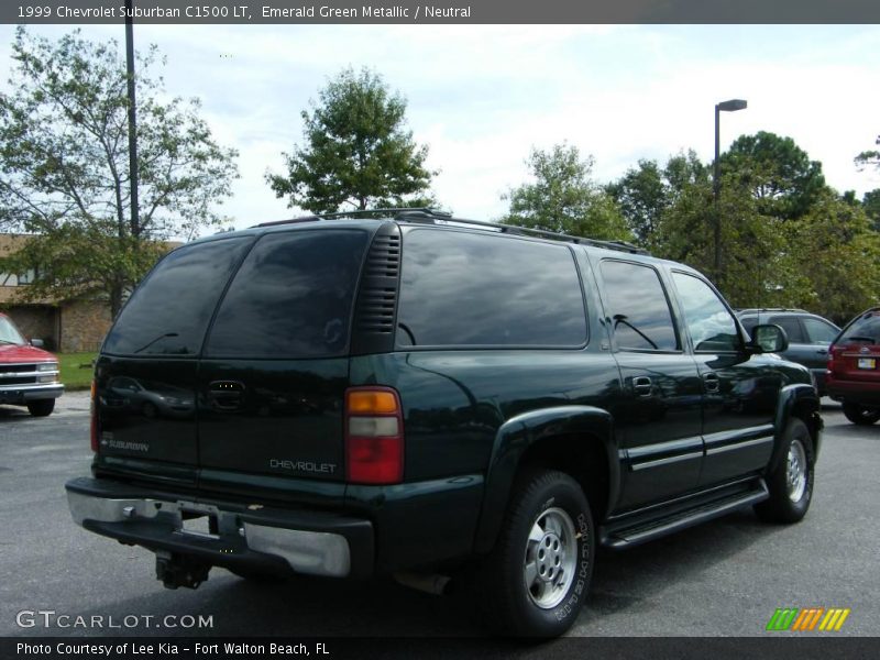 Emerald Green Metallic / Neutral 1999 Chevrolet Suburban C1500 LT