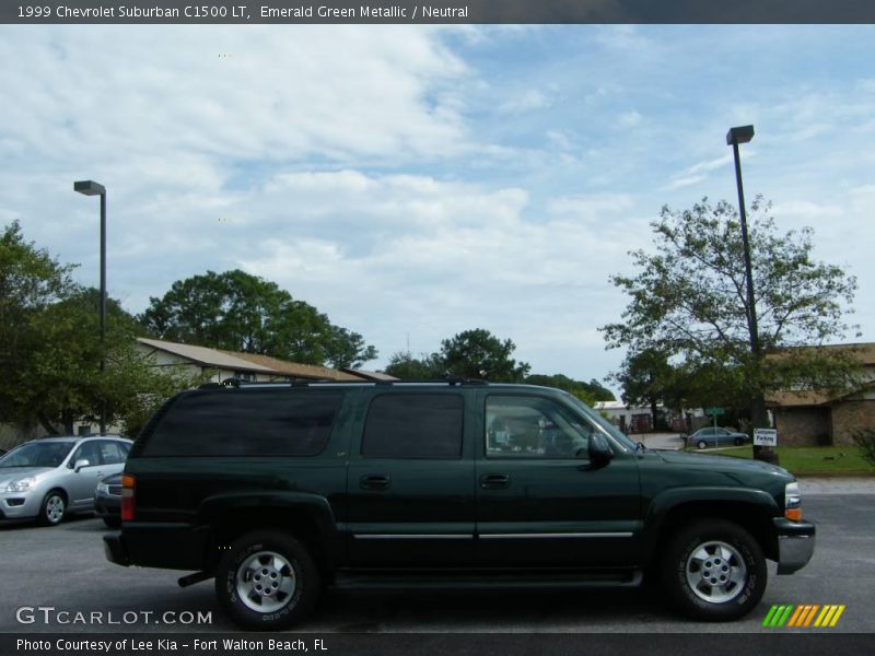Emerald Green Metallic / Neutral 1999 Chevrolet Suburban C1500 LT