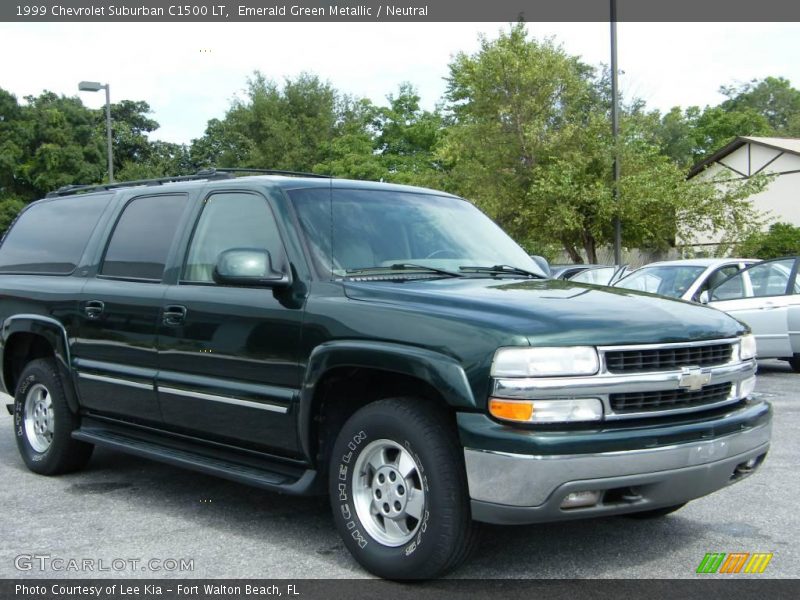 Emerald Green Metallic / Neutral 1999 Chevrolet Suburban C1500 LT