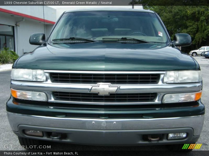 Emerald Green Metallic / Neutral 1999 Chevrolet Suburban C1500 LT