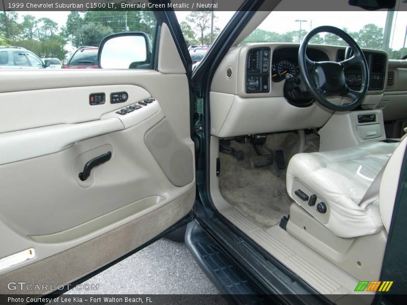 Emerald Green Metallic / Neutral 1999 Chevrolet Suburban C1500 LT