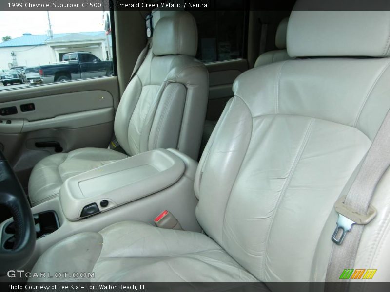 Emerald Green Metallic / Neutral 1999 Chevrolet Suburban C1500 LT