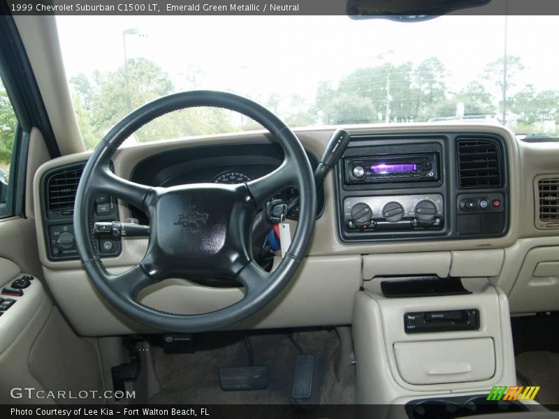 Emerald Green Metallic / Neutral 1999 Chevrolet Suburban C1500 LT