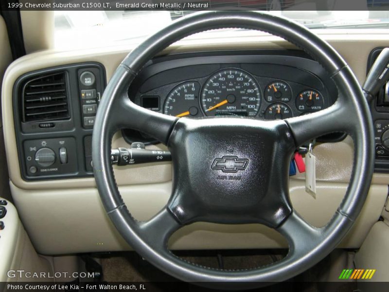 Emerald Green Metallic / Neutral 1999 Chevrolet Suburban C1500 LT