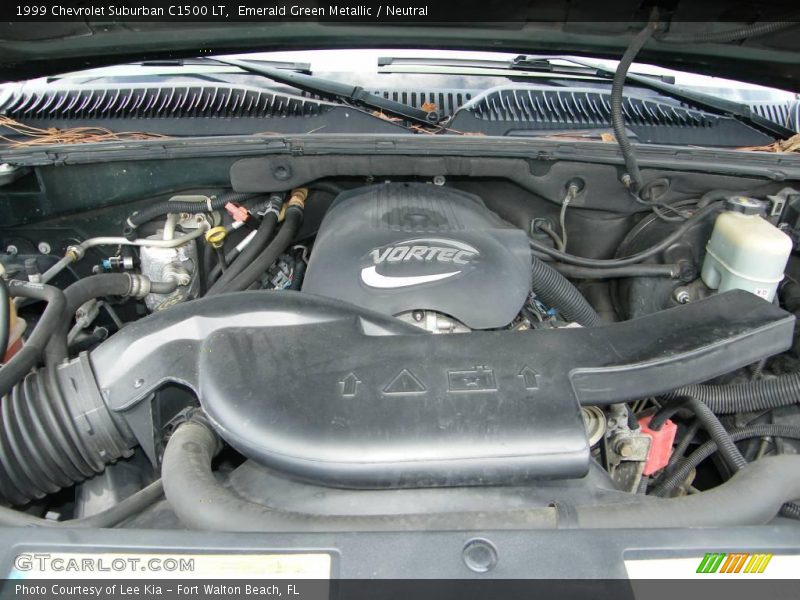 Emerald Green Metallic / Neutral 1999 Chevrolet Suburban C1500 LT